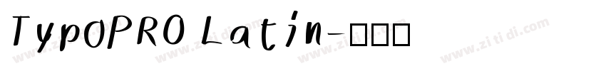 TypoPRO Latin字体转换